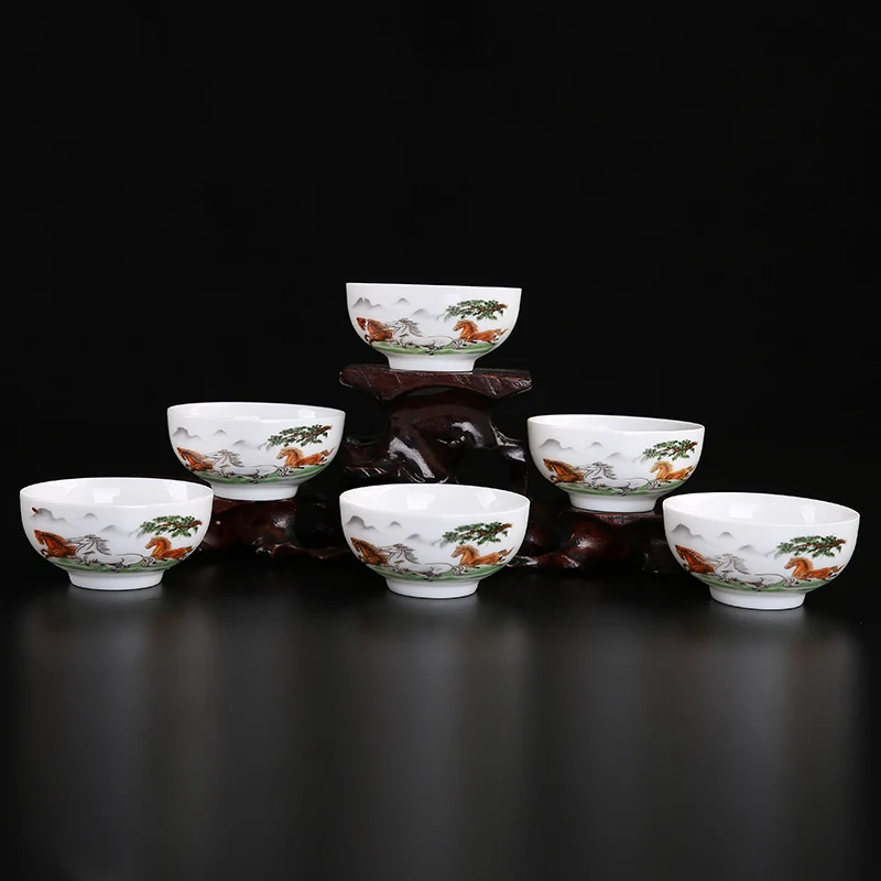 Кун фу &quot костяной фарфор Чай комплект Керамика чайник gaiwan чайная чашка для Пуэр