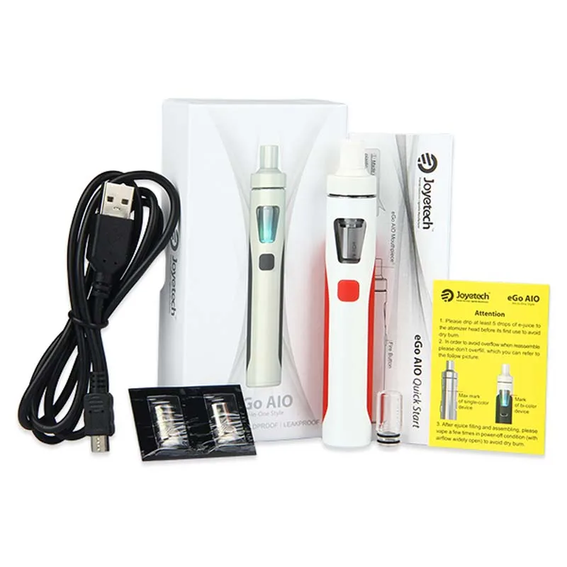 Original Joyetech eGo AIO Kit 1500mah Battery Ego Quick All-in-One Electronic Cigarette with BF SS316 0.6ohm Coil Vape | Электроника