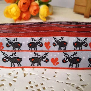 14 light gray lamb 24 разных цвета коровий утенок 5/8 '(16 мм x 5 ярдов) плетеная жаккардовая из полиэстера лента с таксой собачий ошейник - Цвет: 14 light gray lamb