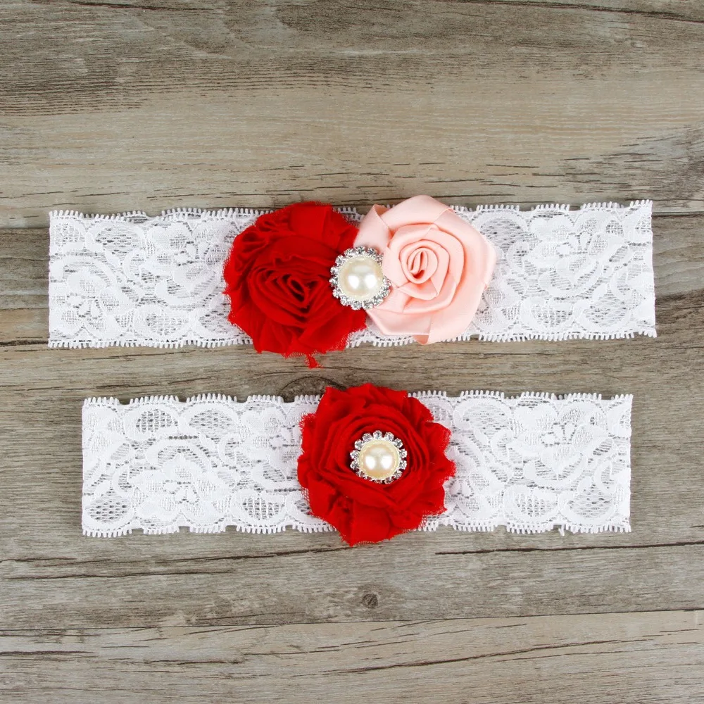 1 пара Свадебная Кружевная подвязка для Роза свадебные подвязки винтажный стиль
