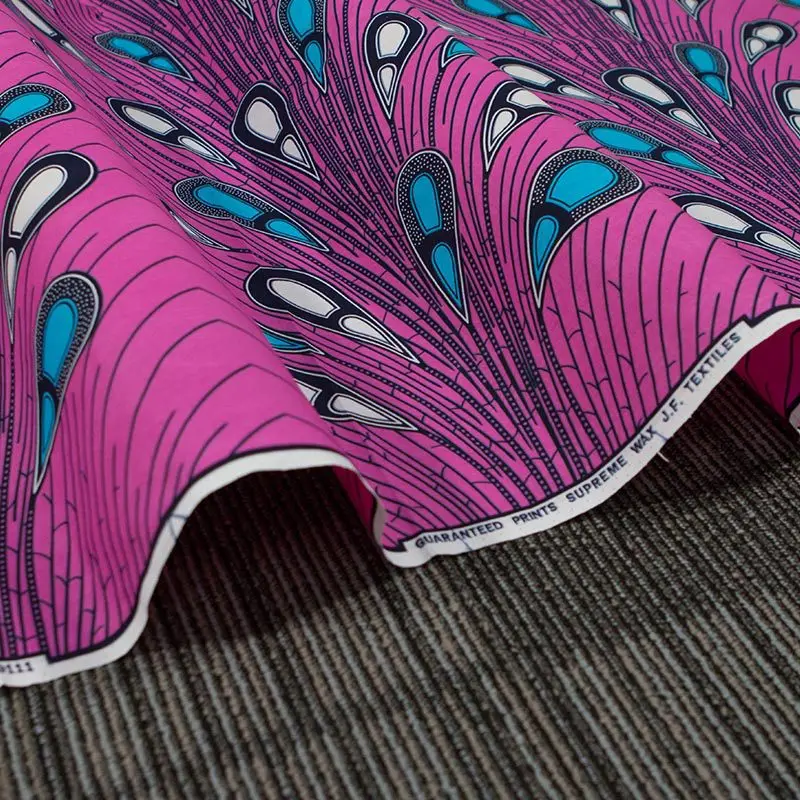 Фиолетовый Павлин перо 2019 новый национальный ветер хлопковая ткань с принтом