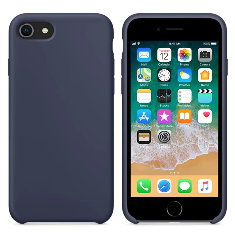 Оригинальный чехол XINDIMAN для iphone5 5S 6 6s plus однотонные жидкие силиконовые чехлы iphone7