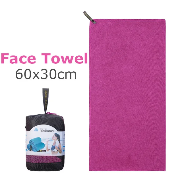Face Towel Rose red AONIJIE микрофибра ткань Спортивная Ванна полотенце пот поглощение быстросохнущее полотенце для лица s сумка для хранения для плавания тренажерный зал, фитнес, йога - Цвет: Face Towel Rose red