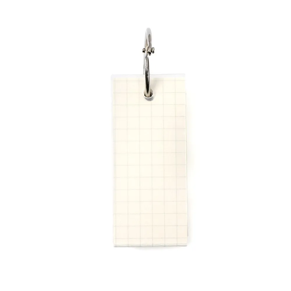 square 1PC Mini Loose-leaf Notebook Cute Ring Buckle Environmental word book Card Tearable Notepads kawaii memo pad No stickiness - Цвет: square