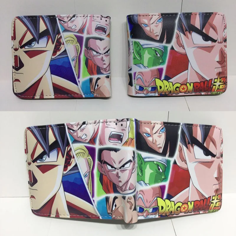 L Кошелек с рисунком Dragon Ball Z, кошелек из искусственной кожи с карманом для монет, сумки с держателем для карт для детей, подростков, мужчин и женщин, Короткие Кошельки - Цвет: L