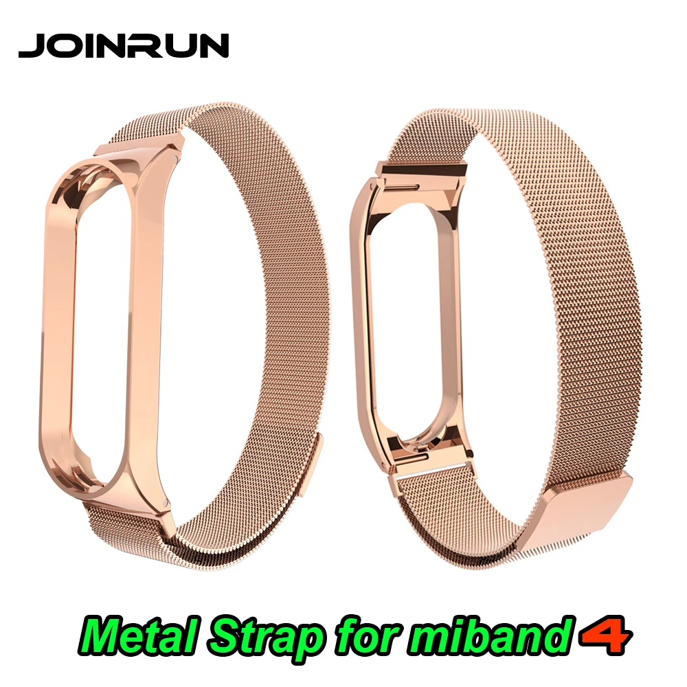 Joinrun mi Band 4 ремешок на запястье металлический Безвинтовой из нержавеющей стали для Xiaomi mi Band 4 Ремешок Браслет mi band 4 напульсники mi Band 4