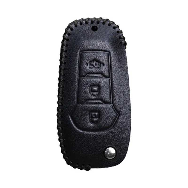 Кожаный чехол для автомобильных ключей Ford Escort Mondeo Everest Ranger Fusion F150 F250 F350 Explorer KA Fiesta