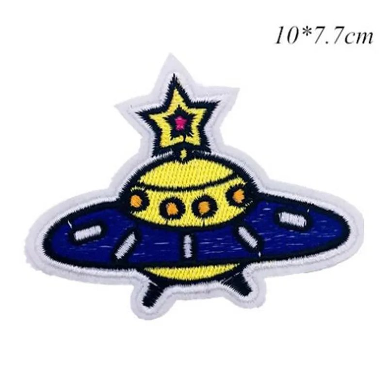 ChicLady милые звезды НЛО вышитыми полосками аппликация патчи для Костюмы ткань