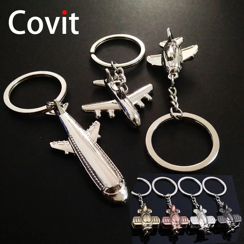 Креативная маленькая модель самолета металлический брелок сделай сам для