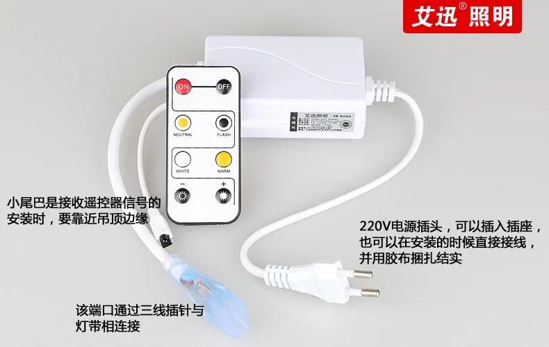 50 м/лот затемнения двойной цвет светодиодный ленты SMD 2835 120 s/m 220 В гибкий свет