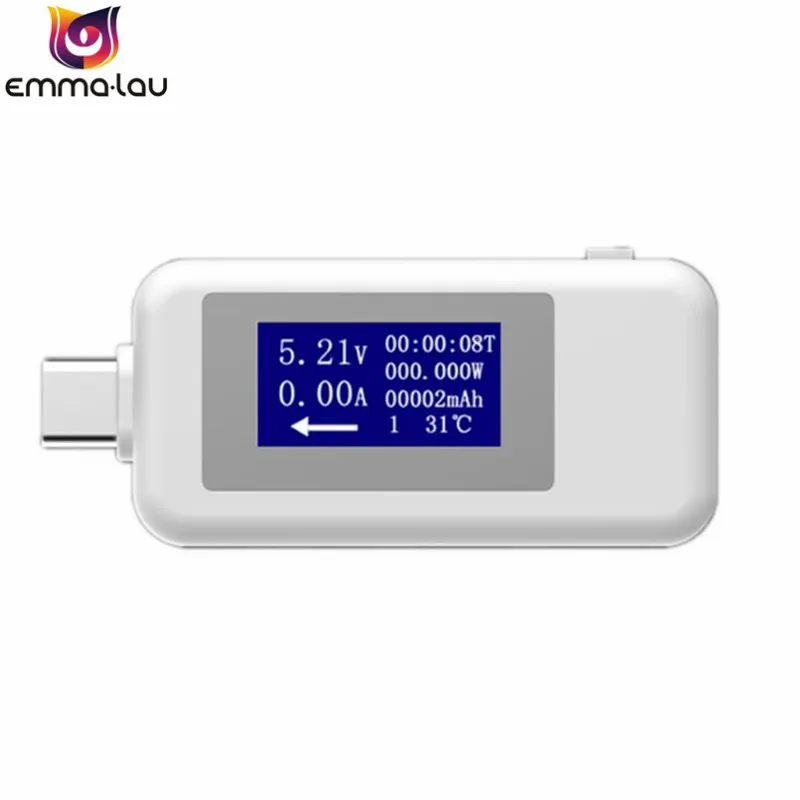 USB Type C тестер ЖК цифровой измеритель напряжения тока вольтметр Ампер Вольт