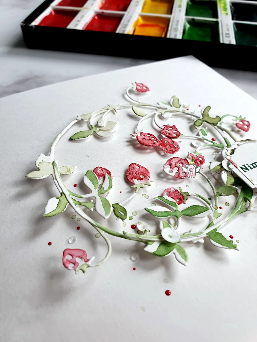 Металлические Вырубные штампы форма для вырезания клубники ветки лозы