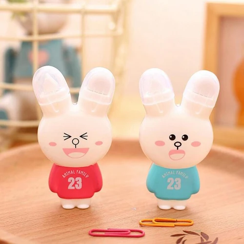 

1pc Cute cartoon rabbit shape Correction Tape with eraser School gift stationery tapes Office material supplies (ss-1425)