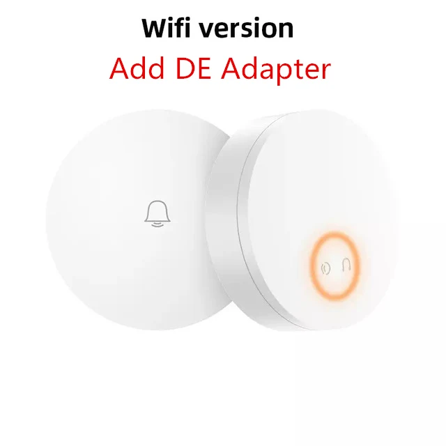 WIFI ADD DE plug Xiaomi Mijia Linptech Smart wifi беспроводной дверной звонок самогенерирующий AC 110-240 В интеллектуальное управление памятью работа с приложением mihome - Цвет: WIFI ADD DE plug
