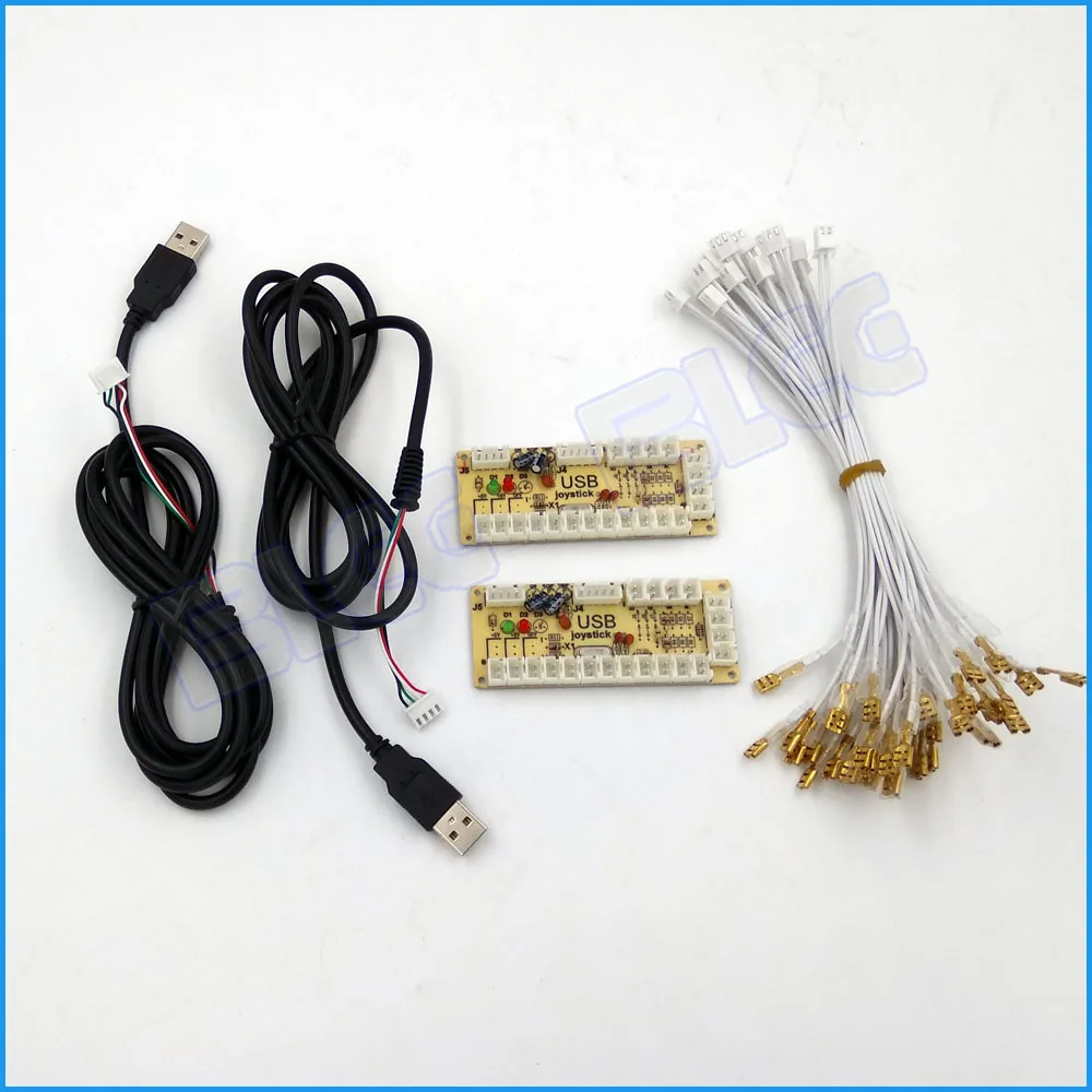 BLEE с подсветкой аркадная Кнопка джойстик DIY Kit нулевой задержкой USB кодировщик 8
