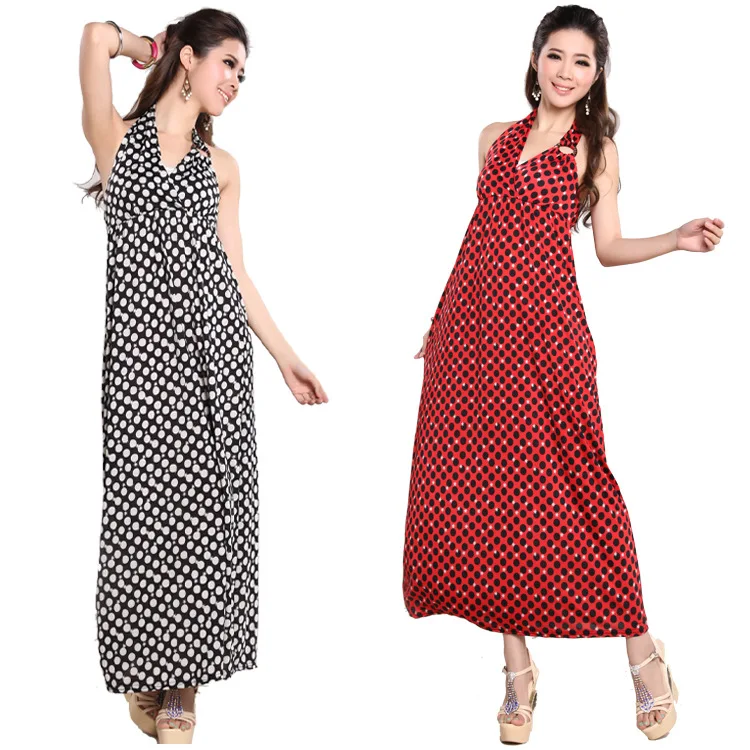 Платье пляж корейский лето в бретелька. Волны поясничная код платья | Женская