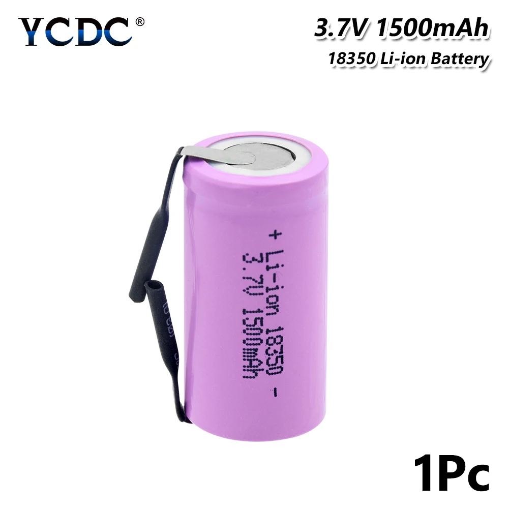 3 7 V 1500mAh перезаряжаемый 18350 литий ионный Литий полимерный аккумулятор с высокой