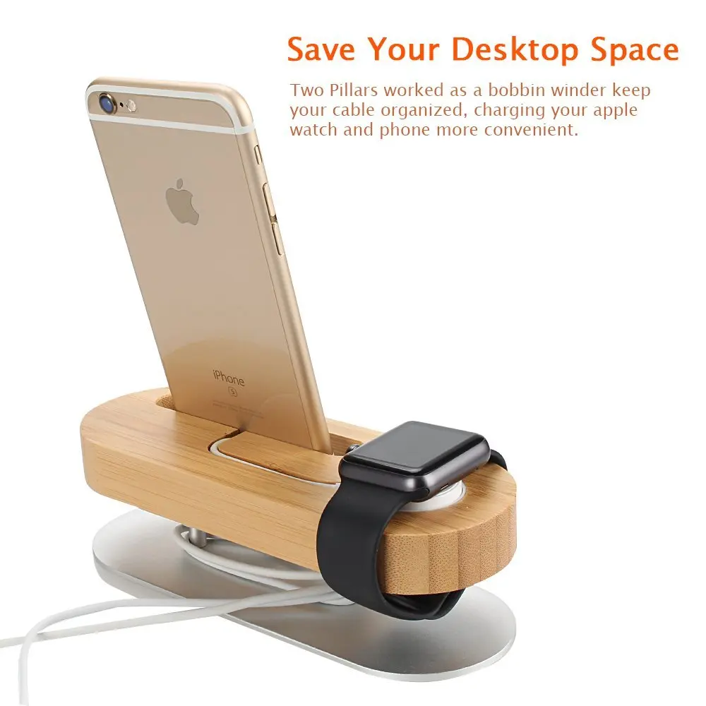 Сотовый телефон с основанием из алюминиевого сплава бамбуковая подставка