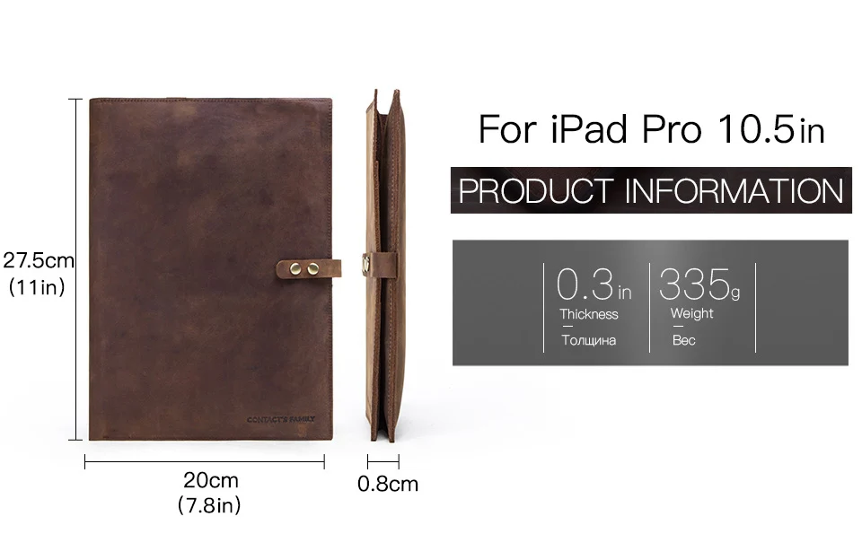 Luxury Retro Cow Leather Case Cover For iPad 9.7 5 6 Air 1 2 Mini MacBook Pro 9.7 10.5 11 10.2" Tablet Sleeve Pouch Notebook Bag