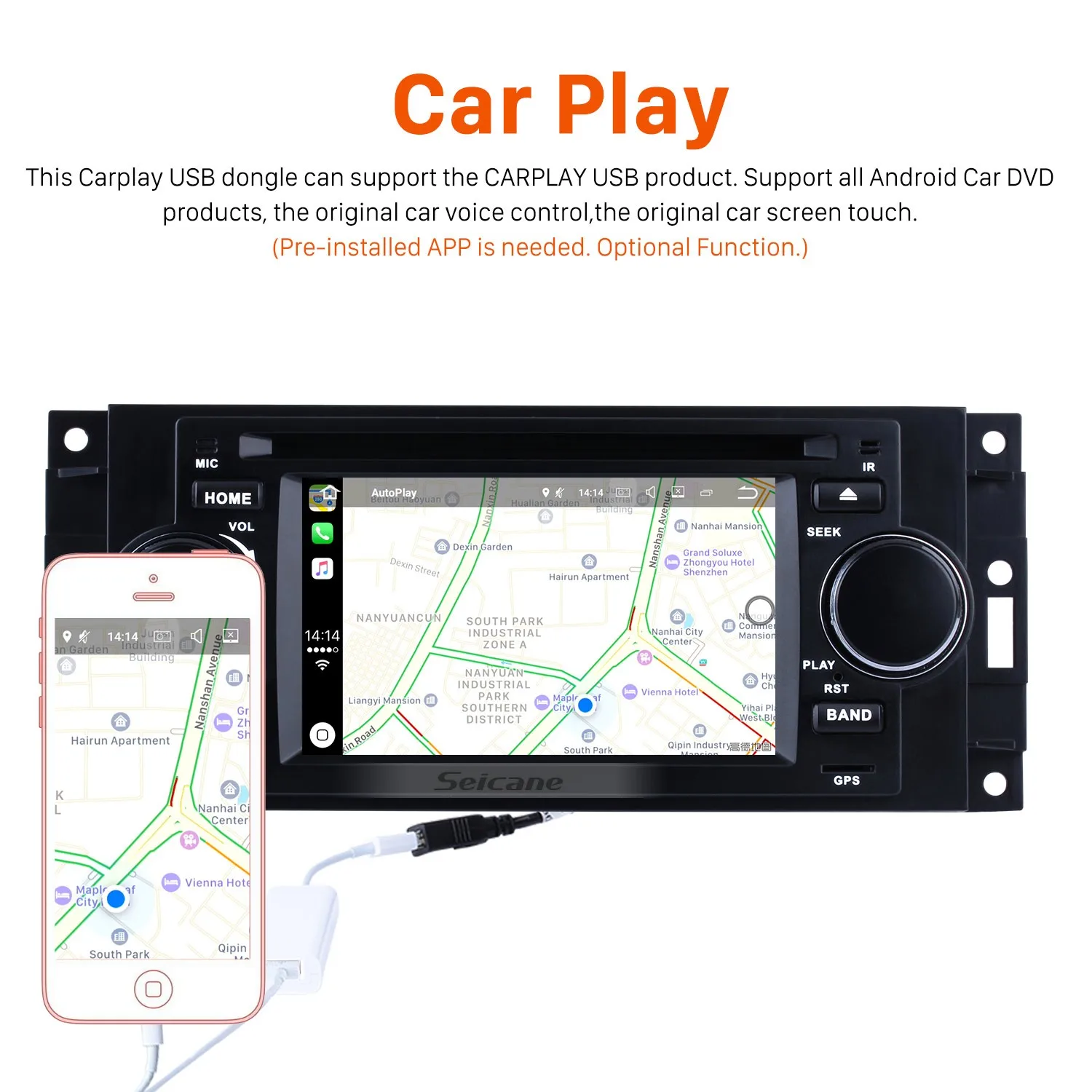 Seicane Android 6 0 авто-радио с gps Системы для 2002-2007 CHRYSLER 300C навигации стерео Поддержка