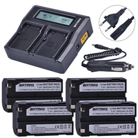 4pcs 2600mah 54344 battery akku rapid lcd dual charger for trimble 57005800r6r7r8tsc1 gps receiver batteries