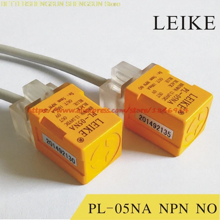 

Free shipping PL-05NA square induction DC 24V three line NPN normally open close to switch metal sensor