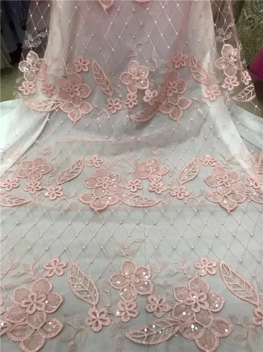 Кружевная ткань фиолетовая французская с сеточкой и блестками | Дом сад