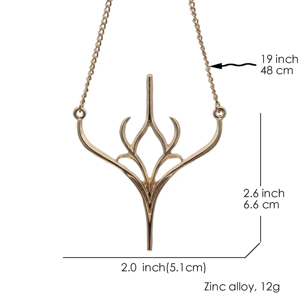Уникальные ювелирные изделия PrinSis золотого цвета ожерелье с подвеской для женщин