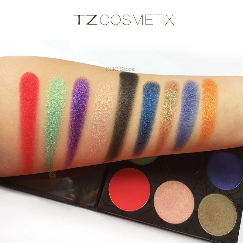Naked Eyeshadow Pallete водостойкие натуральные дымчатые блестящие тени для век Палитра матовые нюдовые мерцающие пудры макияж 9 цветов Косметика