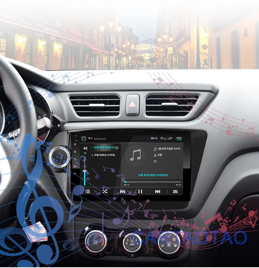 2G+ 32G " 2din Android 8,1 GO автомобильный dvd-плеер для Kia Rio 3 Rio 4 2010 2011 2012 2013- автомобильный Радио gps навигация wifi плеер