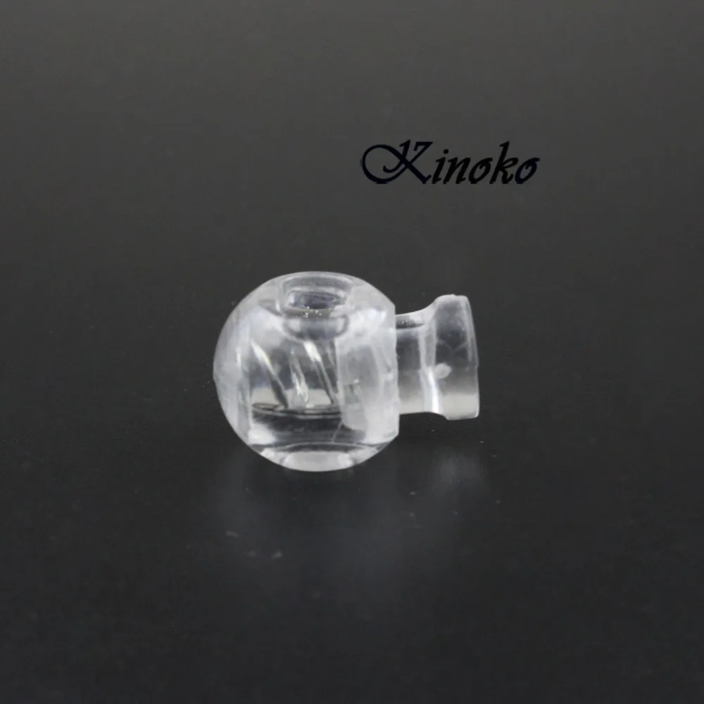 500 шт./упак. 22 мм прозрачный пластиковый мяч шнур замочки Круглый тугл зажим