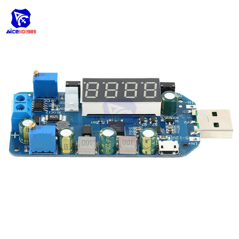 15 Вт регулируемый DC-DC CC CV USB 5 В до 3,3 В 9 в 12 В 24 в 30 в повышающий/понижающий источник питания повышающий понижающий преобразователь