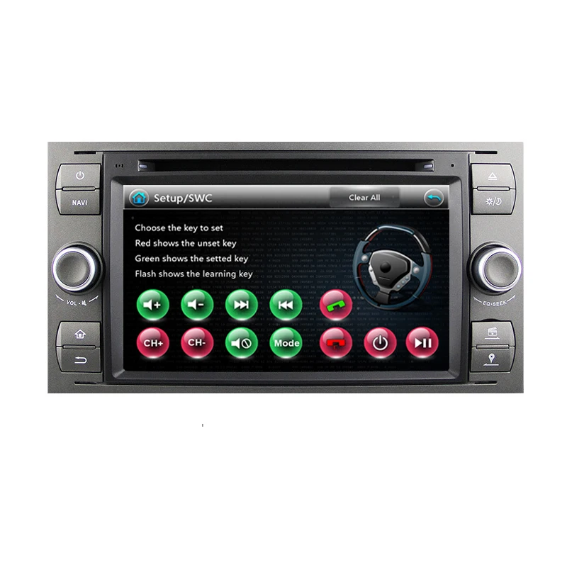 2 Din 7 Дюймов В Тире Wince Автомобильный DVD Плеер Для Ford/Mondeo/Focus/Transit/C-MAX с 3 Г GPS
