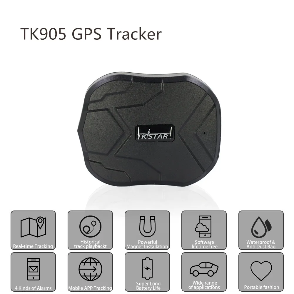 Gps трекер TK905 5000 мАч, автомобильное отслеживающее устройство автомобиля GSM gps локатор водостойкий магнит в режиме ожидания 90 дней веб-приложение пожизненная gps трекер