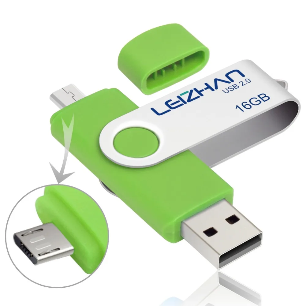 LEIZHAN флешки USB флеш карта накопитель Android телефон картинка 128 ГБ 64 16 32 8 4 Гб Micro U диск