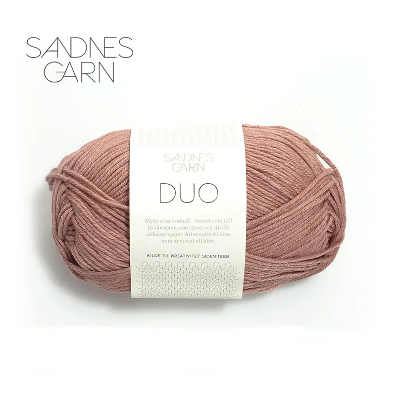 1*50 г шар Sandnes Garn DUO пряжа Мериносовая хлопковая пряжа ручная пряжа шерстяная пряжа для вязания и вязания крючком