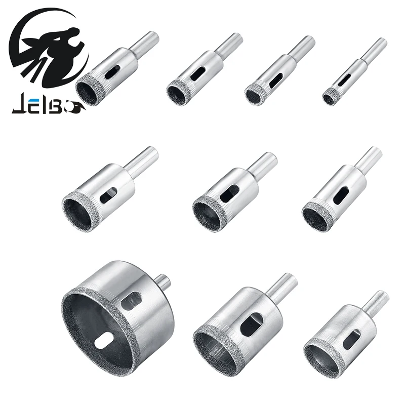 Jelbo 10 Pcs/set Glass Drill Tools Ceramic Tile Marble Open Hole Bits for Metal Screw Extractor Mini Hand | Инструменты