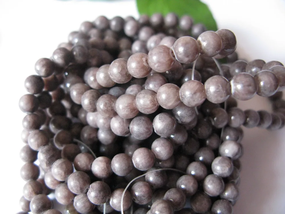 

6mm Colorfast Smooth Gem stone Loose Beads-Grey+200+Beads/3 Strands+ DIYJewelry Making Necklace Bracelet Earrings Accessories B8