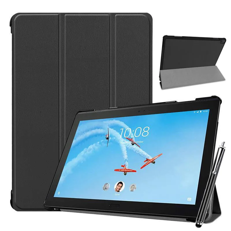 Чехол для Lenovo Tab P10 TB X705F 10 1 роскошный с тремя сложенными магнитными ультра тонкими