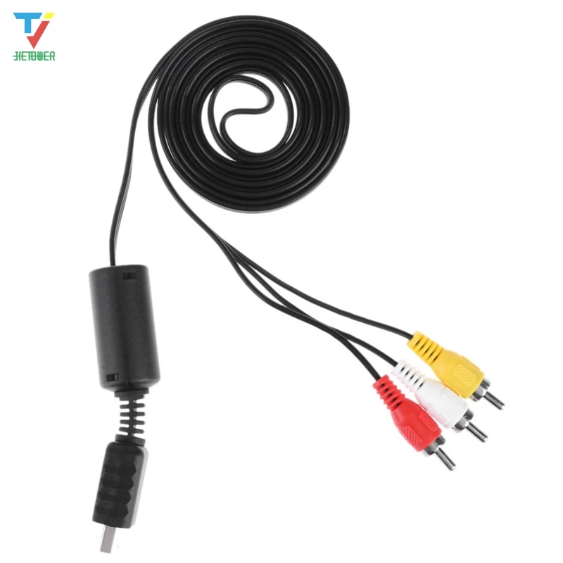 

300pcs/lot Wholesale 6FT 1.8M Audio Video AV Cable to 3RCA 3 RCA For SONY For PS2 For PS3 For PlayStation SYSTEM wholesale cheap
