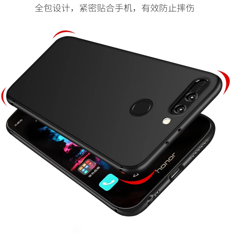 Чехол для Huawei Honor 9 Lite мягкий ТПУ тонкий силиконовый матовый защитный чехол