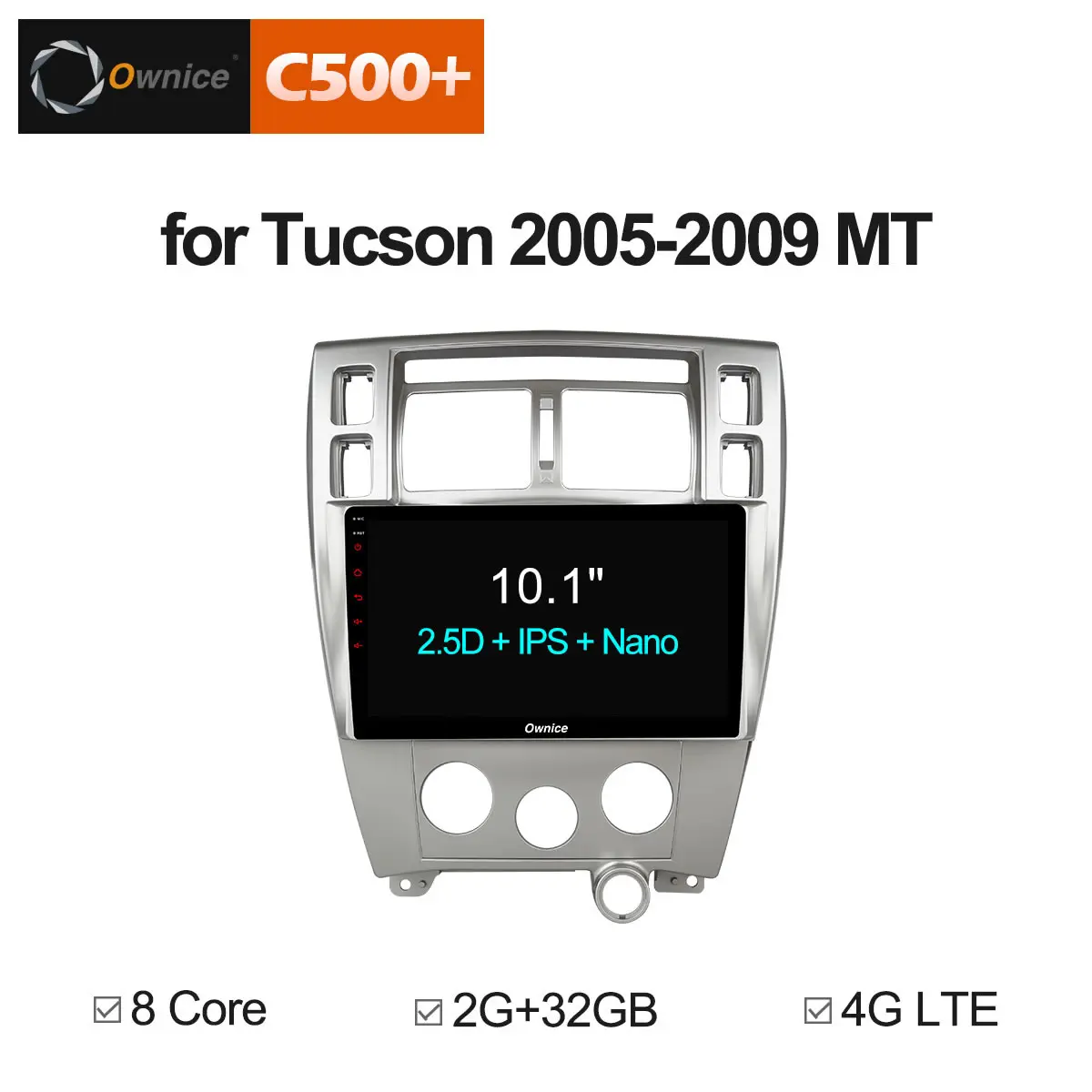 Ownice 10 1 дюймовый автомобильный dvd плеер для hyundai Tucson 2005 2008 2009 Android 8 Радио Аудио GPS