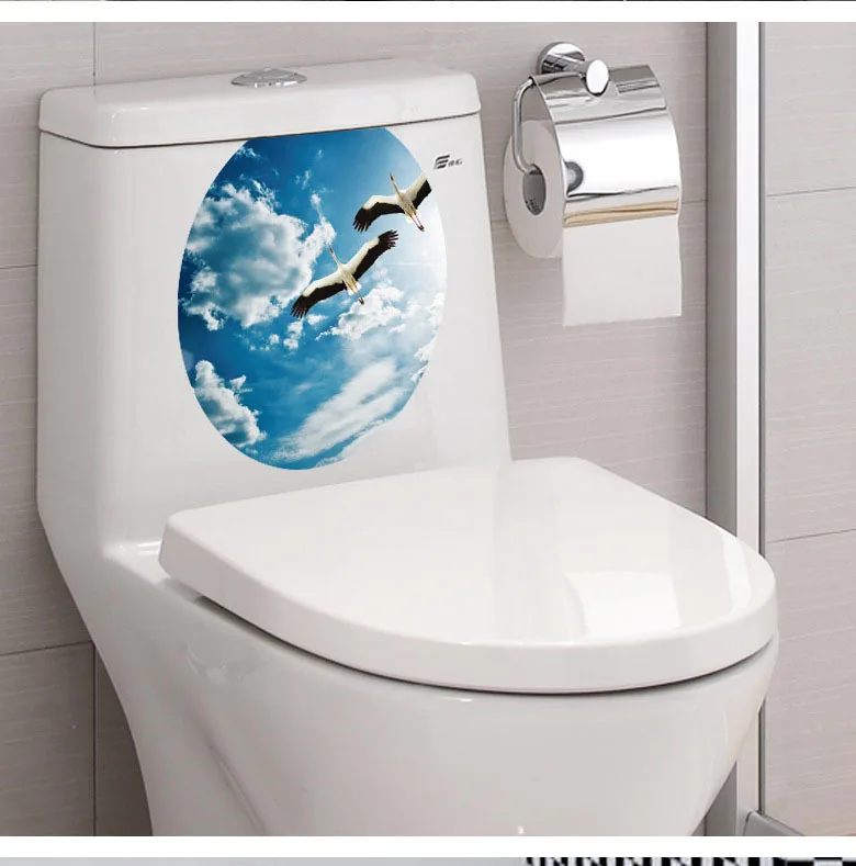 1 шт. декоративная настенная наклейка на унитаз|Наклейки стену| |