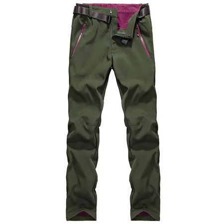 pants army green LOMAIYI, мужские зимние штаны, мужские теплые флисовые брюки с подкладкой, мужские повседневные Водонепроницаемые брюки, Мужская одежда,, брюки карго, AM091 - Цвет: pants army green