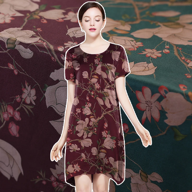 Тяжелый Атлас Gambiered Кантонская газовая ткань высокого класса cheongsam платье