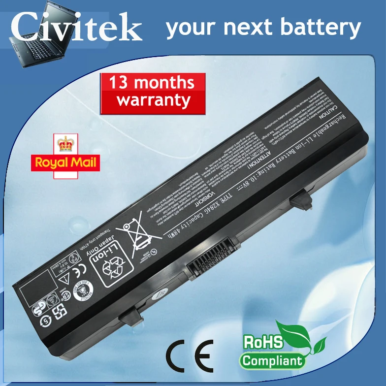 Аккумулятор для DELL INSPIRON 1545 1525 1526 GW252 RN873 RU586 X284G GW240 10 8 V 48WH|battery for dell|dell inspiron batterydell