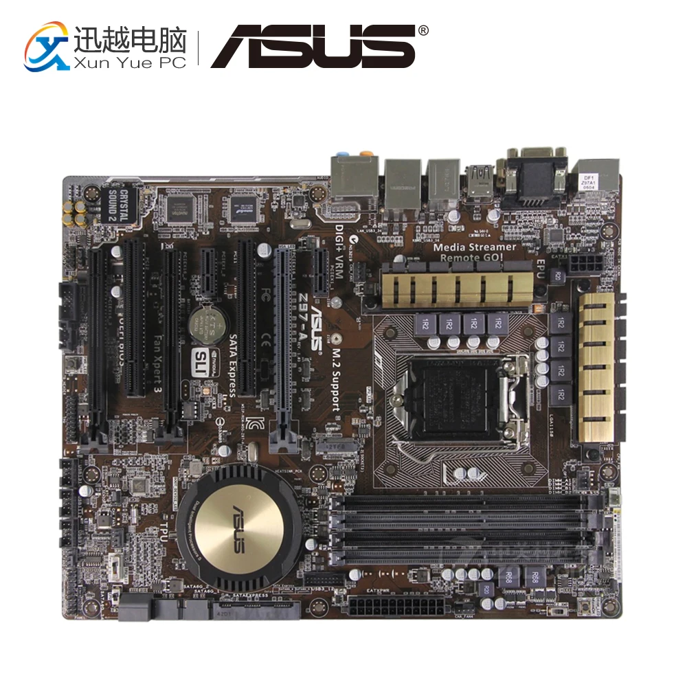 Asus Z97-A настольная материнская плата Z97 разъем LGA 1150 для Core i7 i5 i3 DDR3 32G SATA3 USB3.0 M.2 HDMI ATX