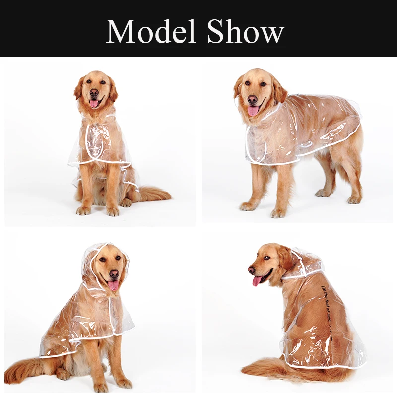 Дождевик для собак Hoopet Воздухопроницаемый Водонепроницаемый дождевик с