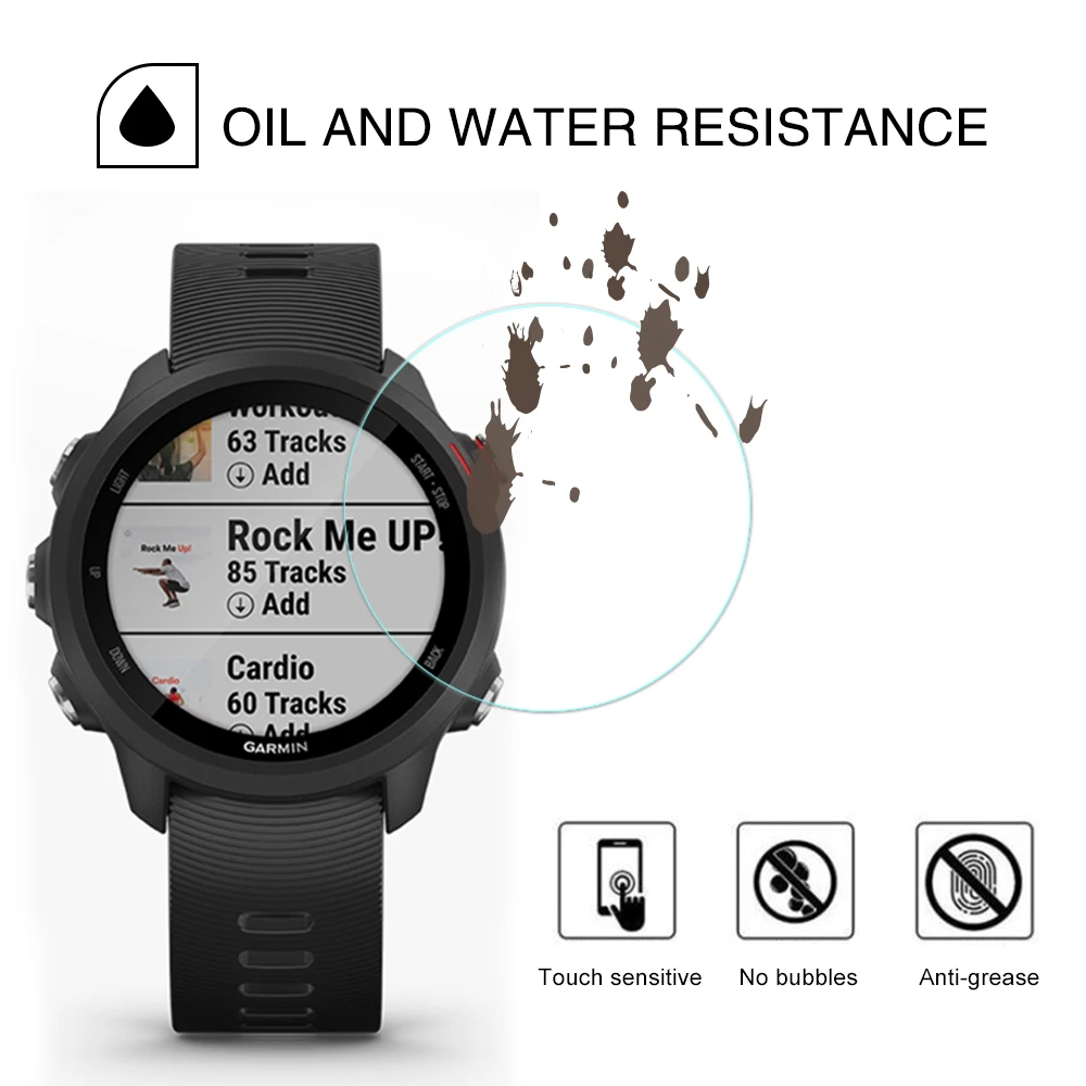 Защитная пленка для экрана часов Garmin Forerunner 945 закаленное стекло 9H 2.5D