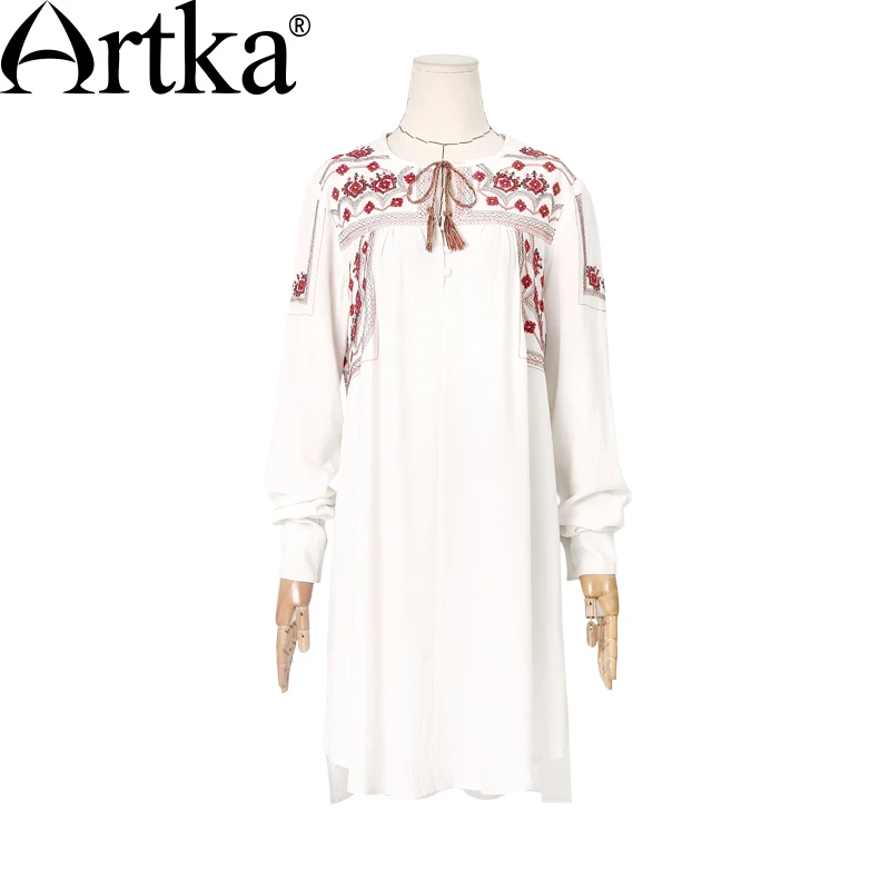 Artka 2015 женская ретро новая коллекция весенней одежды с длинными рукавами